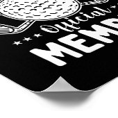 Golfing Hole in One Club Golf Club Golfer Golfing Poster (Hoek)