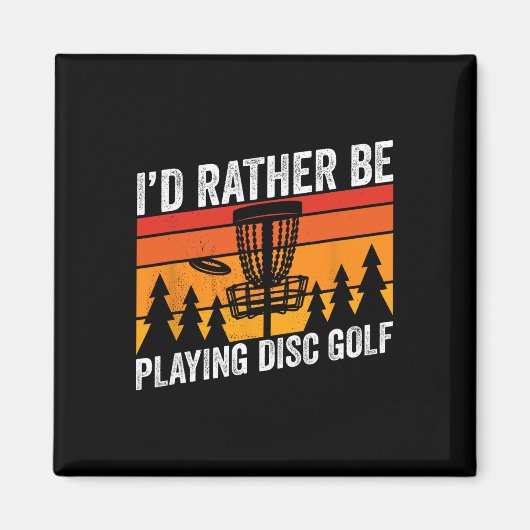 Golfing ID in plaats van diskgolfer offerte ontwer Magneet (Voorkant)