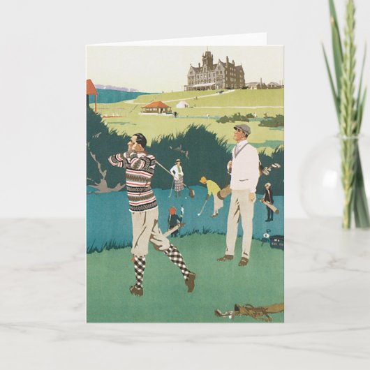 Golfing in de Club Kaart (Voorkant)