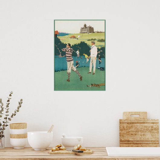 Golfing in de Club Poster (Keuken)