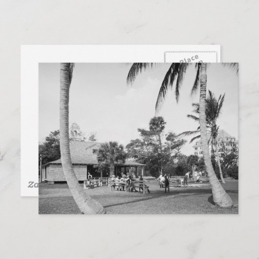 Golfing in Palm Beach, 1904 Briefkaart (Voorkant / Achterkant)