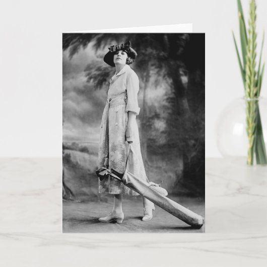 Golfing in stijl, jaren 20 kaart (Voorkant)