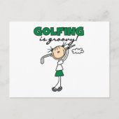 Golfing is Groovy Briefkaart (Voorkant)