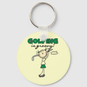 Golfing is Groovy Sleutelhanger (Voorkant)