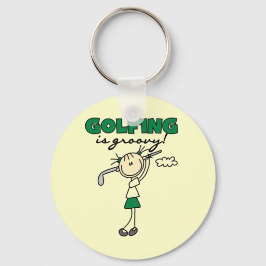 Golfing is Groovy Sleutelhanger (Voorkant)