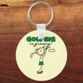 Golfing is Groovy Sleutelhanger (Voorkant)