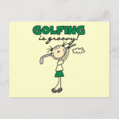 Golfing is Groovy Tshirts en Gifts Briefkaart (Voorkant)