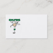 Golfing is Groovy Visitekaartje (Achterkant)