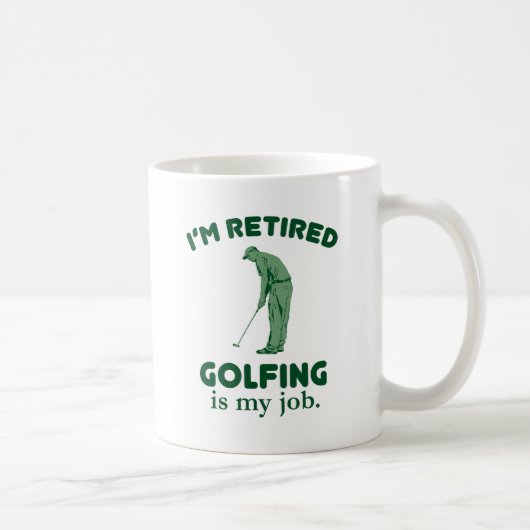 Golfing is mijn baan koffiemok (Rechts)