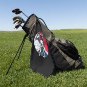 Golfing - Japanse Golfer Red Rising Sun Golfhanddoek (Groen)