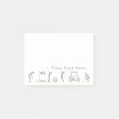 Golfing Journey: From Tee to Green Post-it® Notes (Voorkant)
