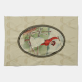 Golfing Lady Art (2) Theedoek (Horizontaal)