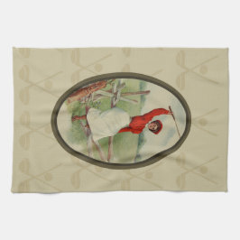 Golfing Lady Art (2) Theedoek