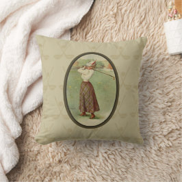 Golfing Lady Art (3) Kussen