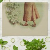 Golfing Lady Art Theedoek (Gevouwen)