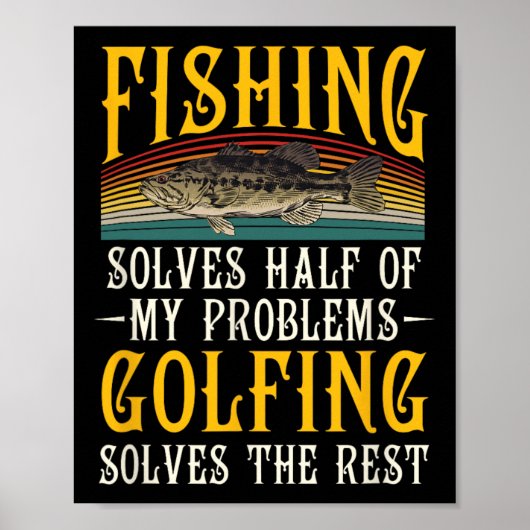 Golfing lost de rest van mijn problemen op Vist Ho Poster (Voorkant)