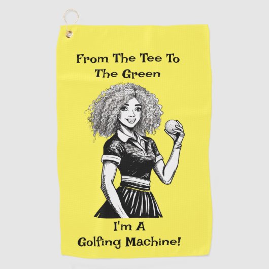 Golfing Machine Dames Golf Handdoek (Voorkant)