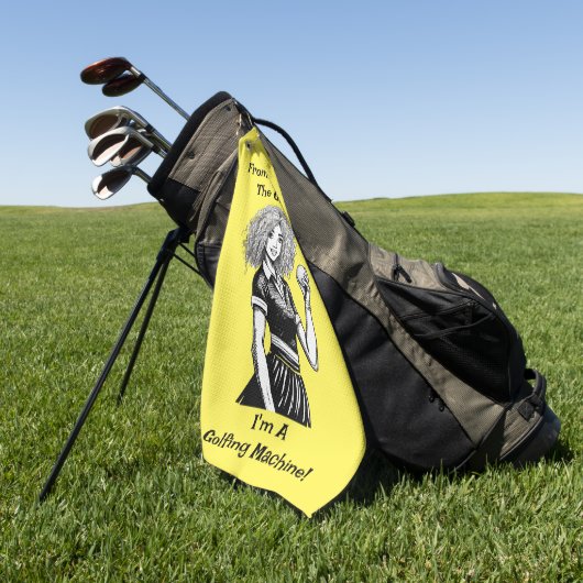 Golfing Machine Dames Golf Handdoek (Groen)