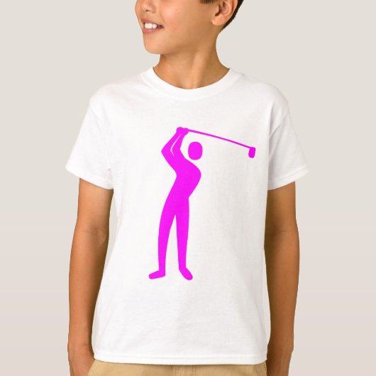 Golfing - Magenta T-shirt (Voorkant)