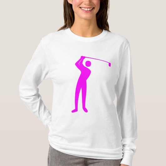 Golfing - Magenta T-shirt (Voorkant)