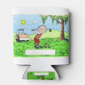 Golfing, man-gepersonaliseerde Friendly Folks Cart Blikjeskoeler (Achterkant)