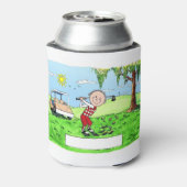 Golfing, man-gepersonaliseerde Friendly Folks Cart Blikjeskoeler (Blikje Achterkant)