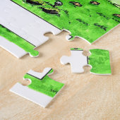 Golfing, man-gepersonaliseerde Friendly Folks Cart Legpuzzel (Zijkant)