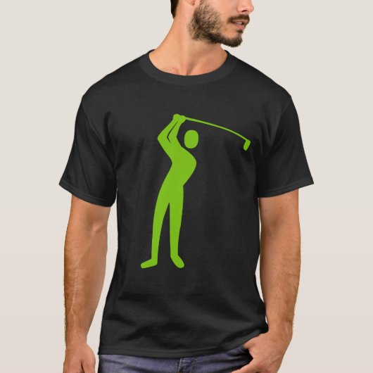 Golfing - Martian Green T-shirt (Voorkant)