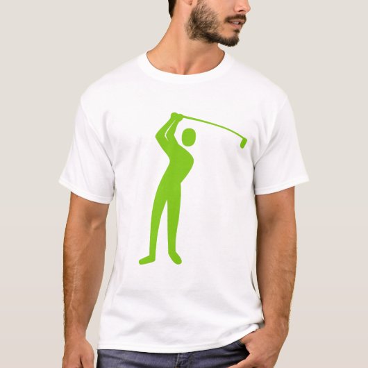 Golfing - Martian Green T-shirt (Voorkant)