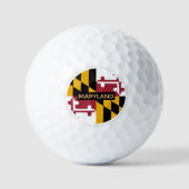 Golfing Maryland & Maryland Flag/VS Golf Ball Golfballen (Voorkant)
