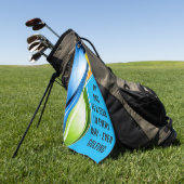 Golfing met de beste handdoek (Groen)