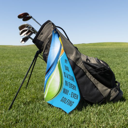 Golfing met de beste handdoek (Groen)