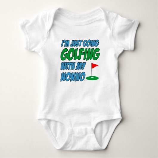 Golfing met niet-Italiaans kleinkind Romper (Voorkant)