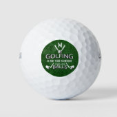 Golfing niet voor iedereen... het neemt veel balle golfballen (Voorkant)