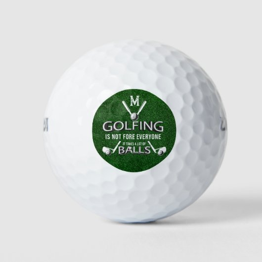 Golfing niet voor iedereen... het neemt veel balle golfballen (Voorkant)