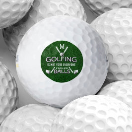 Golfing niet voor iedereen... het neemt veel balle golfballen