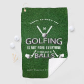 Golfing niet voor iedereen... het neemt veel balle golfhanddoek (Insitu)