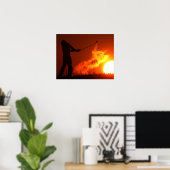 Golfing op Sunset Poster (Thuiskantoor)