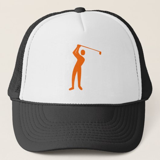 Golfing - Oranje Trucker Pet (Voorkant)