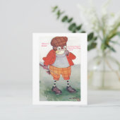 Golfing Owl Noting Silence is Golden Briefkaart (Staand voorkant)