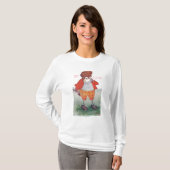 Golfing Owl Noting Silence is Golden T-shirt (Voorkant volledig)