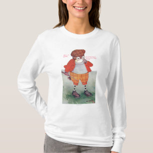 Golfing Owl Noting Silence is Golden T-shirt