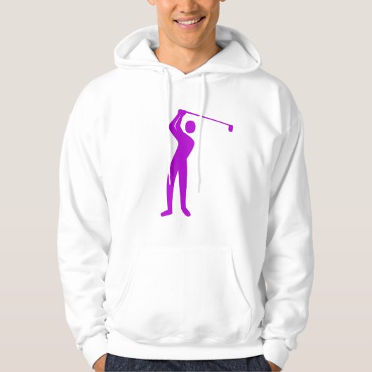Golfing - Paars Hoodie (Voorkant)