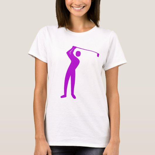 Golfing - Paars T-shirt (Voorkant)
