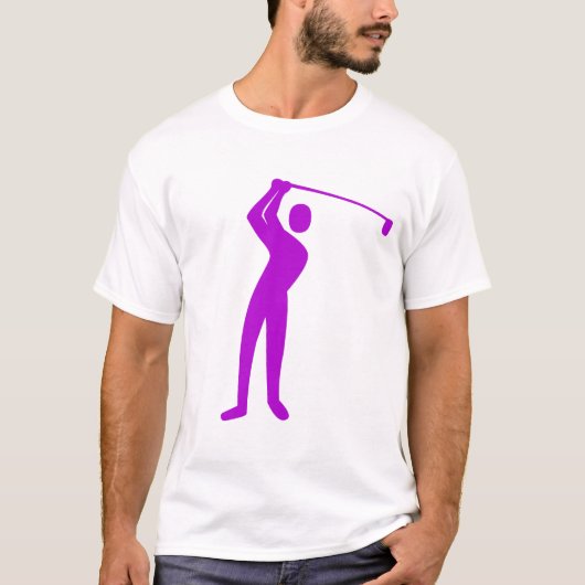 Golfing - Paars T-shirt (Voorkant)