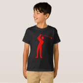 Golfing - Rood T-shirt (Voorkant volledig)
