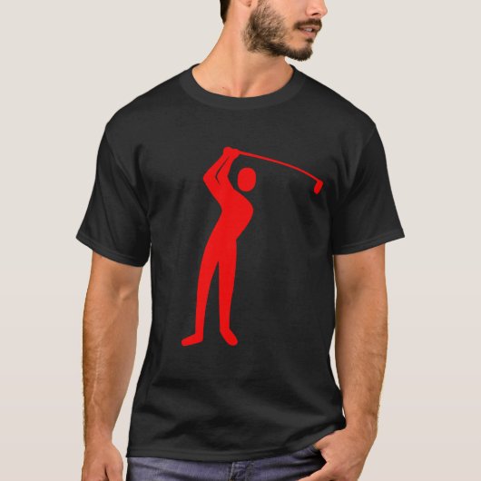 Golfing - Rood T-shirt (Voorkant)