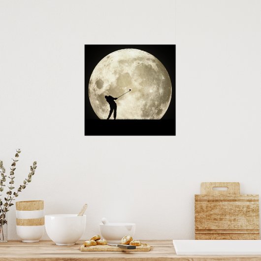 Golfing 's nachts poster (Keuken)