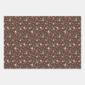 Golfing Santa on Brown Inpakpapier Vel (Voorkant)