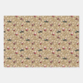 Golfing Santa on Ginger Ale Brown Inpakpapier Vel (Voorkant)